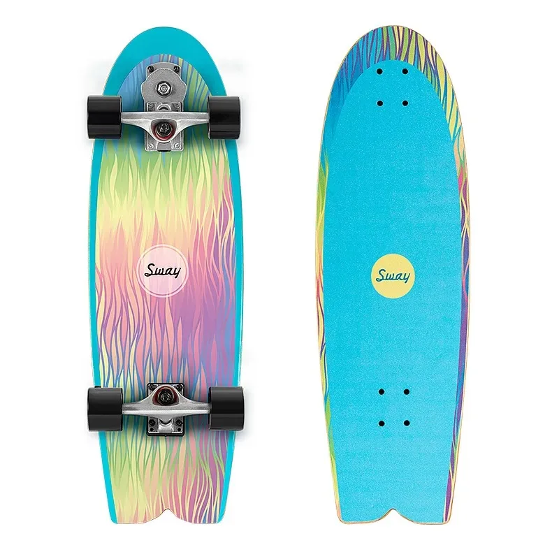 Surf Skate Land Carving Surfskate, Complete Assembled, S7 Truck, Cruiser Long Board, Outdoor Sport Skateboards, 32 Inch