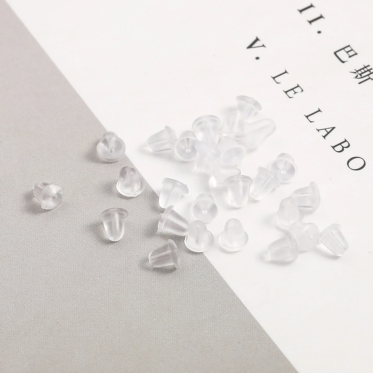 Wholesale 200pcs Silicone Rubber Earring Clasp Transparent Ear Nut Plugging Earrings DIY Jewelry Findings Accessories Materials - Image 4