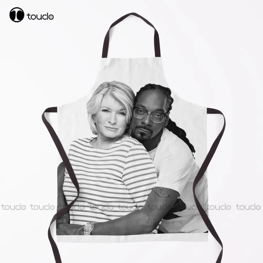 

Snoop-Dogg And Martha Apron Aprons For Women Men Unisex Adult Garden Kitchen Household Cleaning Custom Apron
