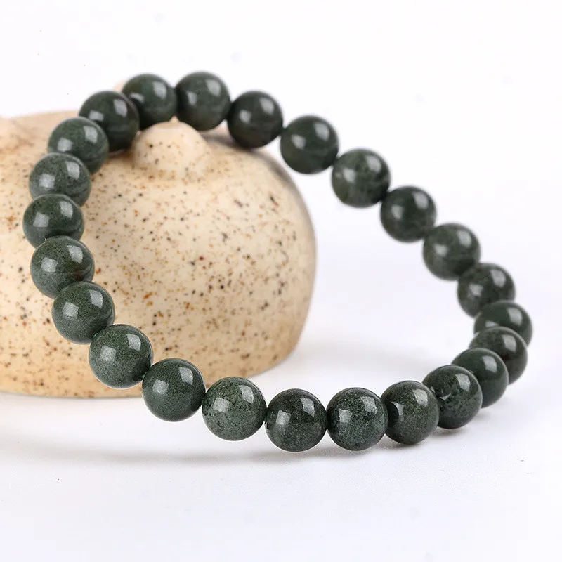 Natural Green Phantom Round Beads Bracelet Green Phantom Bracelet Women Men 7mm 8mm 89mm 10mm 11mm 12mm 13mm AAAAA