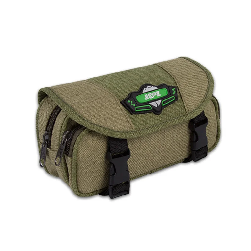 Camouflage canvas pencil case School stationery Storage bag for boys Pencil cases Large capacity pen bag Double-layer pen case