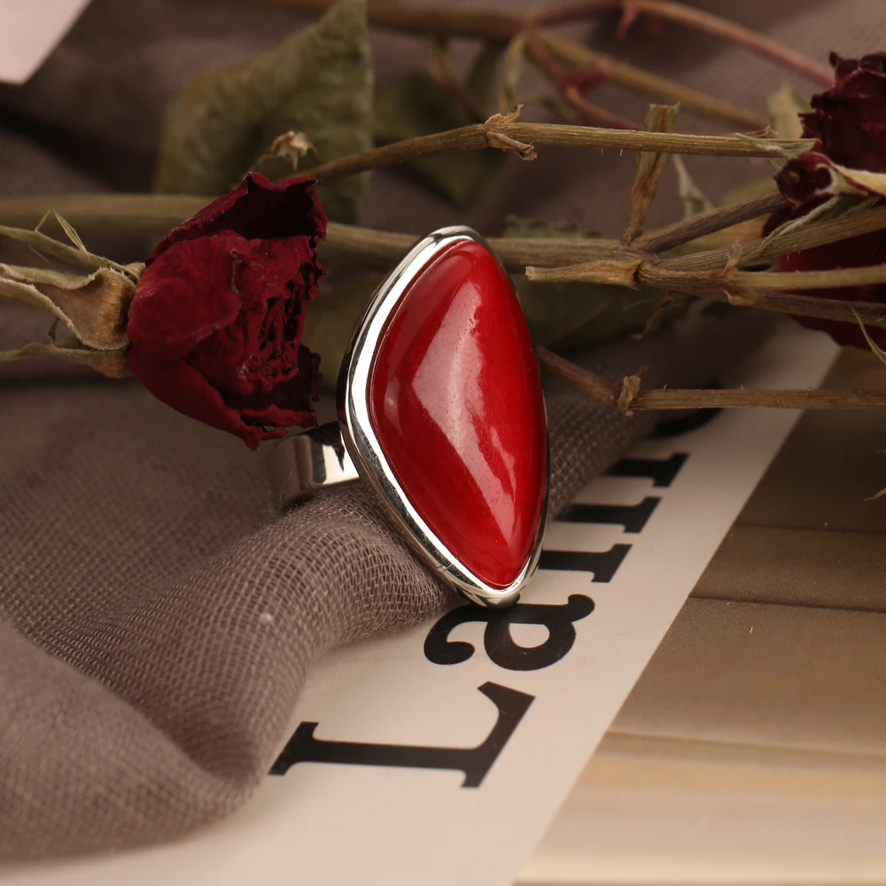 Anillo de ópalo ovalado grande de cristal blanco Chapado en plata Vintage bohemio para mujer, joyería de promesa de regalo, moda, 1 ud.