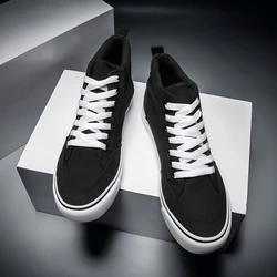 Classics Brand Men Sneakers Canvas Shoes Man High-top Casual Shoes Male Skateboard Trainers High Quality 3 Times Vulcanization