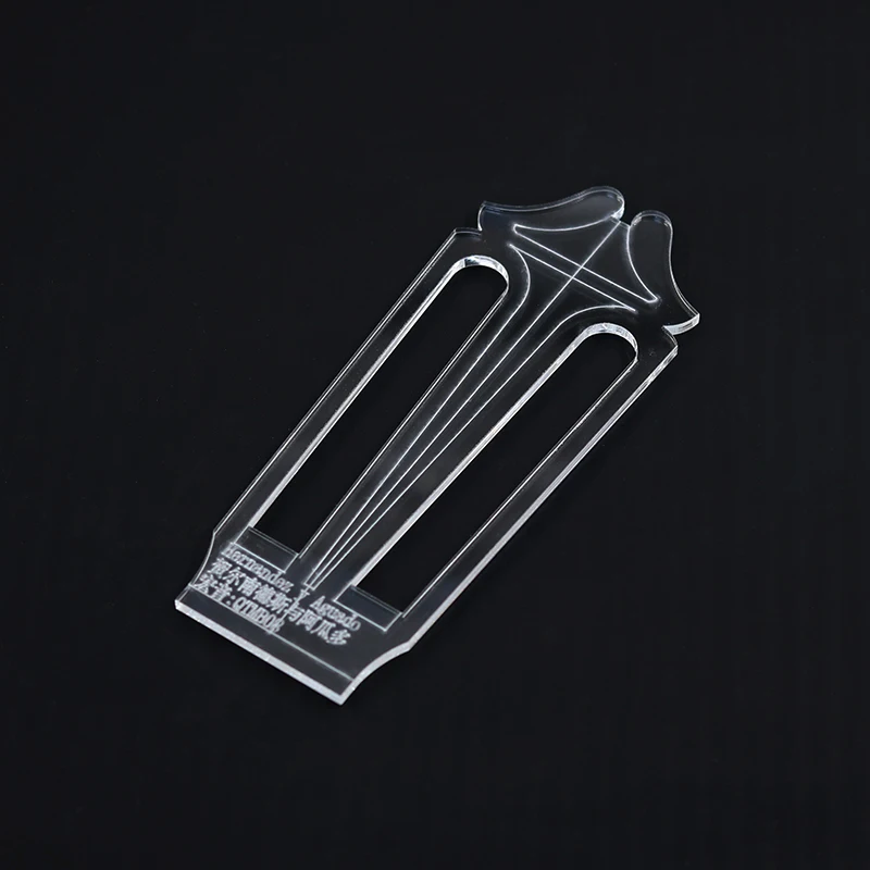 Famous Classical Guitar Head Template Shape Chord Knob Hole Site Making Tools Transparent Acrylic Template Guitar Making Mold