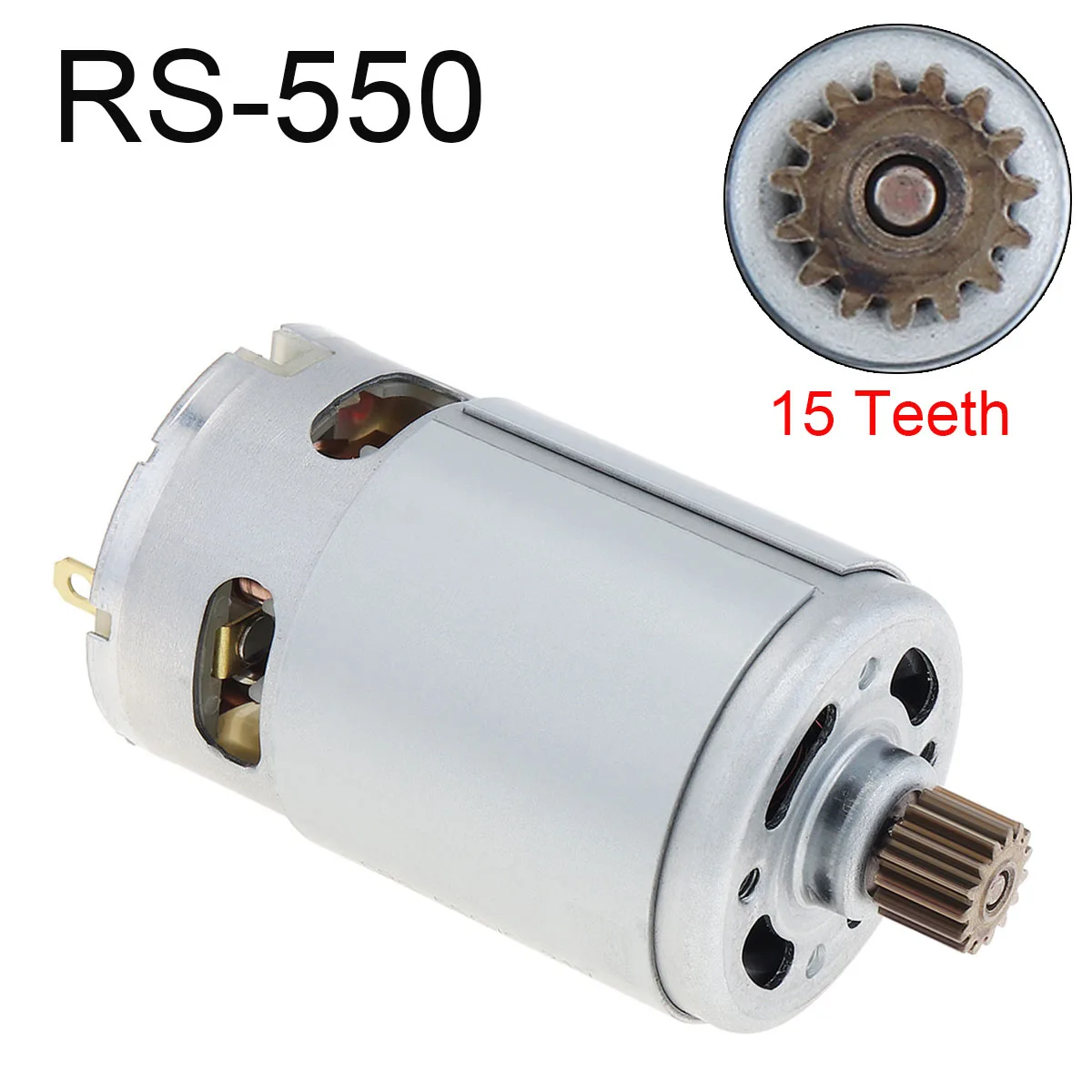 

RS550 15 Teeth DC Motor High Speed Lithium Drill Motor for Cordless Drill Electric Saw Electric Screwdriver