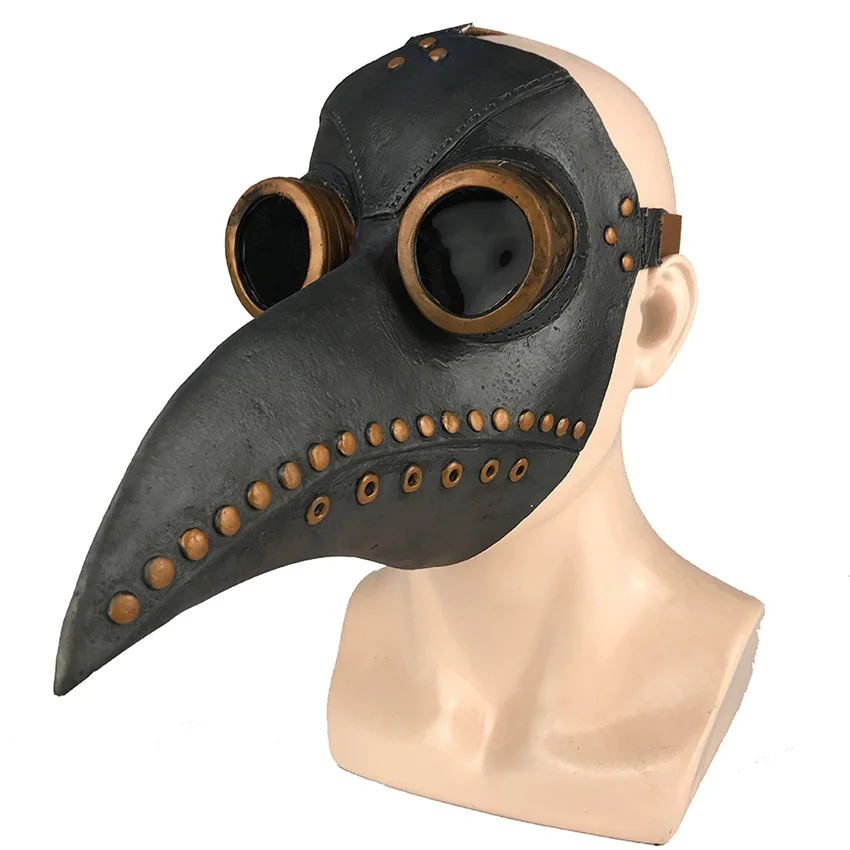 Medieval Monk Priest Plague Doctor Costumes Kids Christianity Cosplay Mask Latex Halloween Costumes for Kids Christian Cross