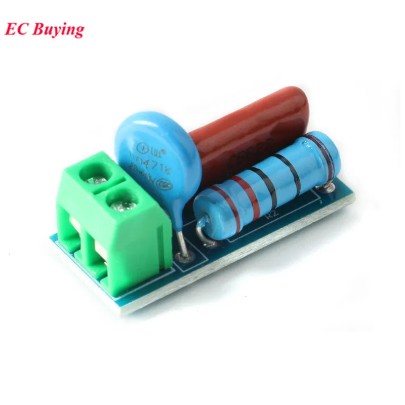 1-10Pcs RC Absorption/Snubber Circuit Module Relay Contact Protection Resistance Surge RC Anti-interference Module Board