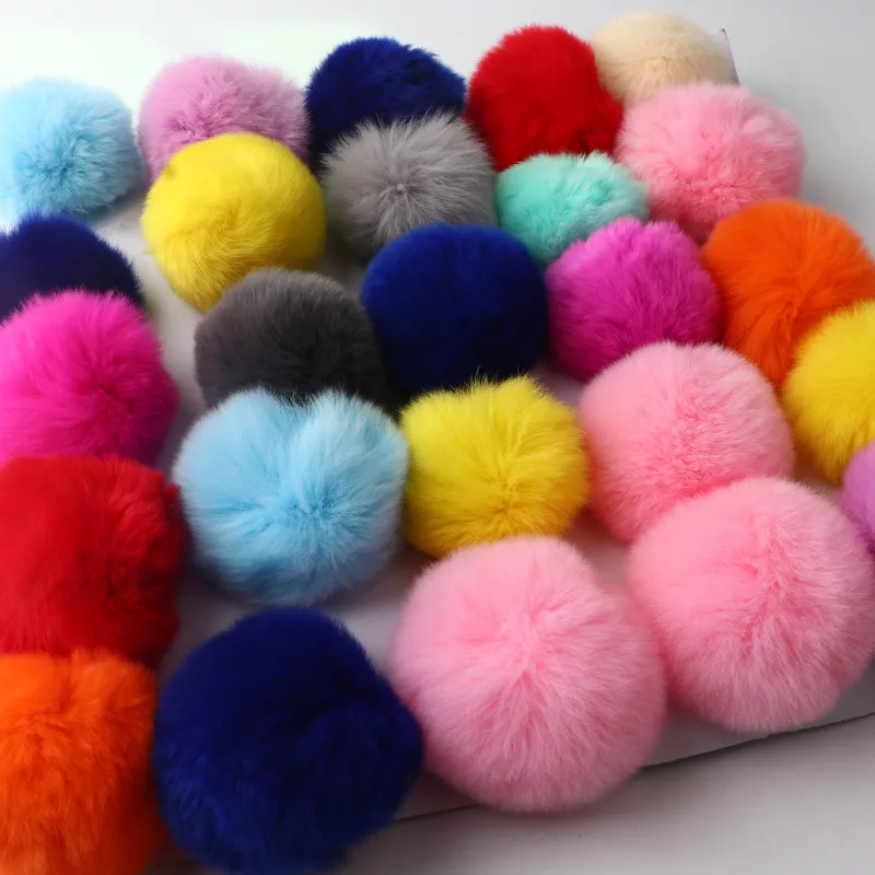 6 Cm Fluffy Pom Pom Soft Pom Pom Faux Fur Diy Children's Toy Wedding Decoration Felt Ball Sewing Craft Supplies Gift 1 Piece