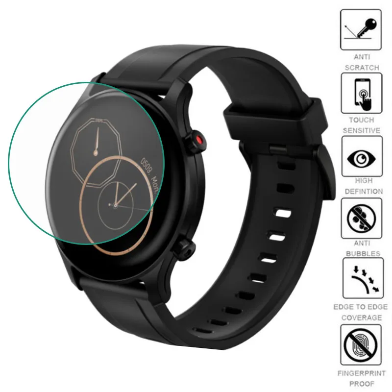 5 pçs tpu macio claro película protetora smartwatch guarda para xiaomi youpin haylou rs3 ls04 assista protetor de tela capa proteção