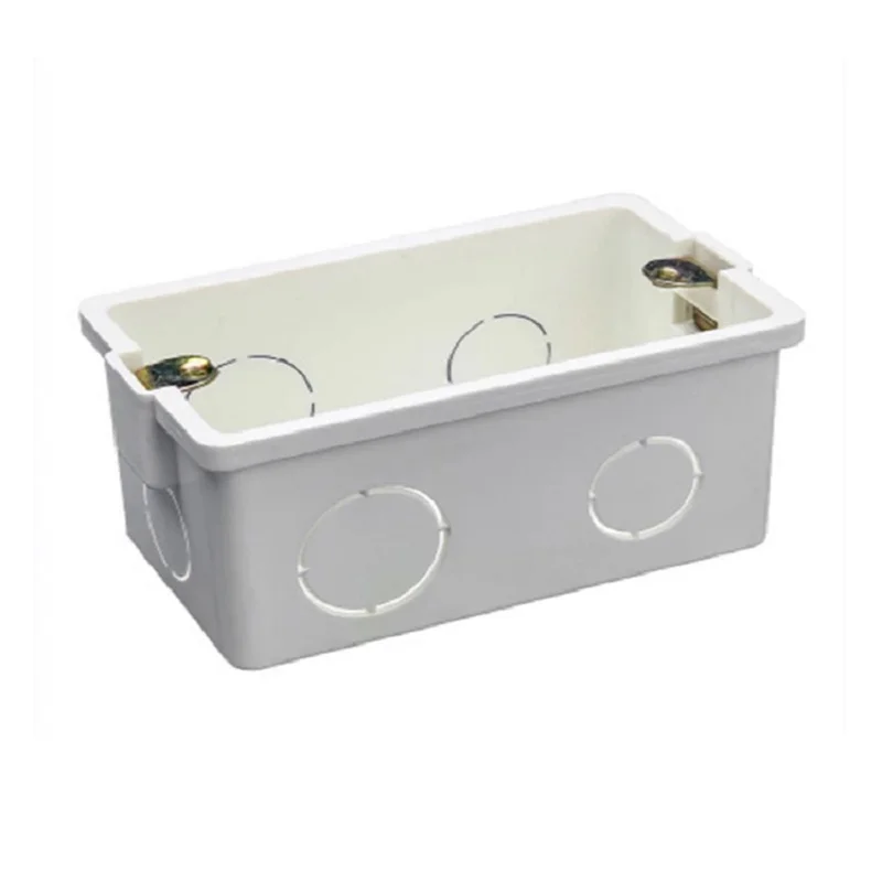 EU US standard switch bottom box fireproof material recessed switch box porous outlet box