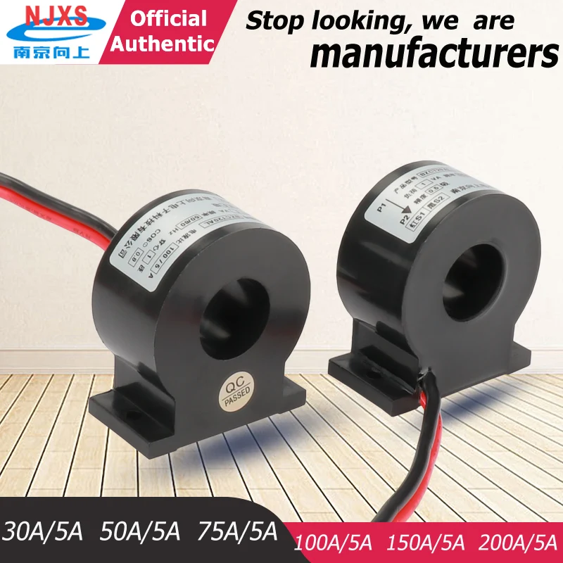 Standard Current Transformer Sensor BZCT20AL-30/5 50/5 75/5 100/5 200/5 0.5 Class Single Phase Current Sensor Measurement