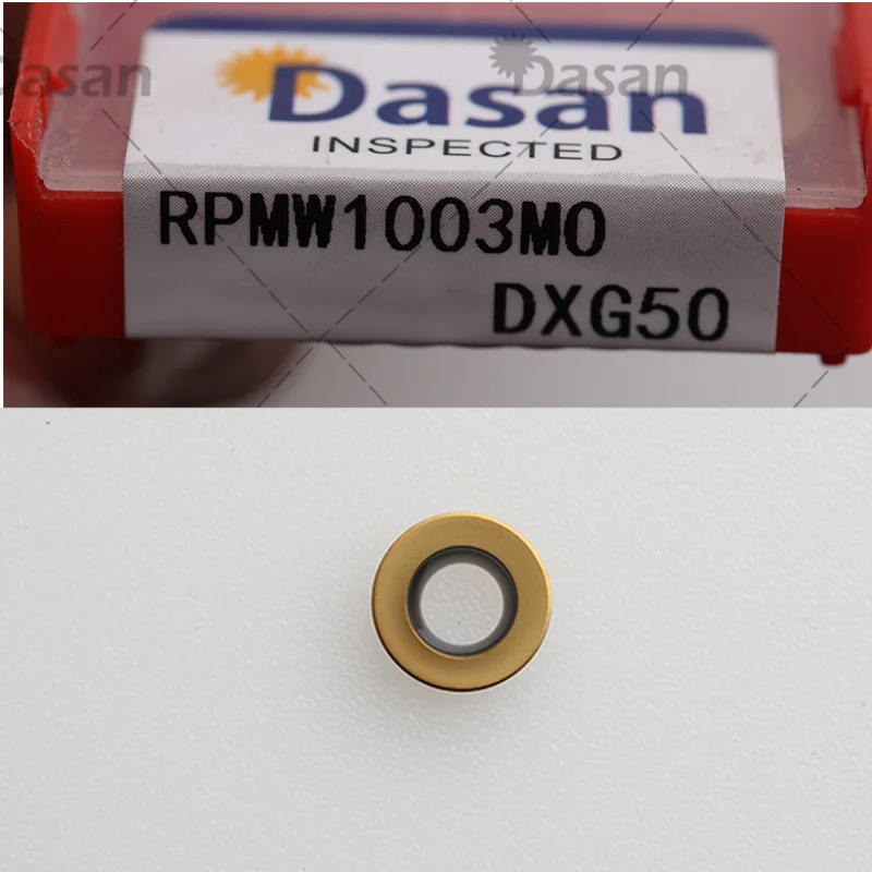 10pcs RPMW1003MO RDMW10T3MO R5 Carbide Inserts RPMT1204MO CNC Round Blade for Lathe Face Milling Cutter Tool for Steel