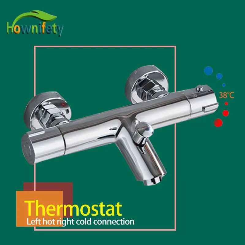 

Thermostatic Shower Faucets Bathroom Thermostat Mixer Tap Hot And Cold Bathroom Mixer Mixing Valve Bathtub Faucet accessories