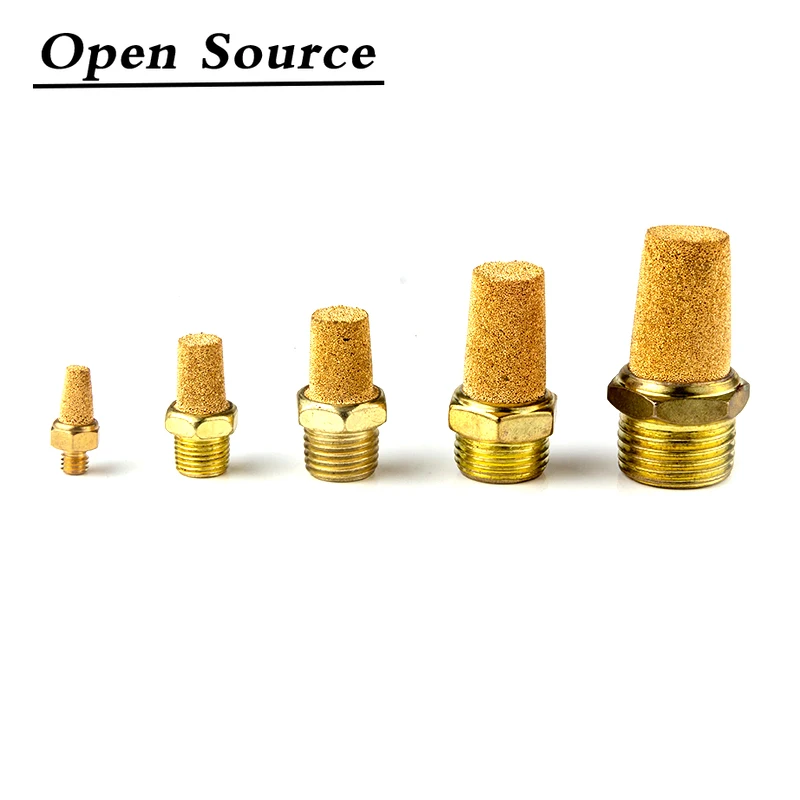 Pneumatic Muffler Copper Pagoda Muffler Solenoid Valve Muffler Air Silencers Pneumatic Components 1/8