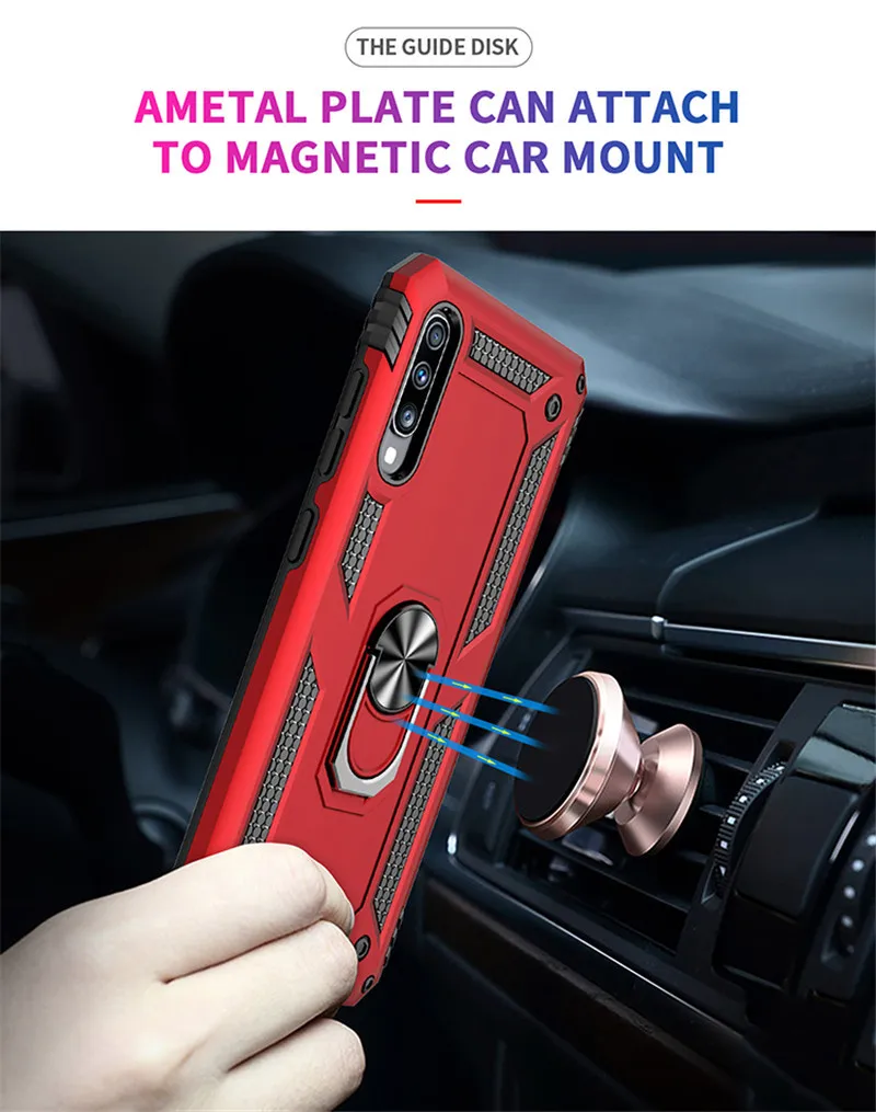 Magnetic Car Ring Stand Holder Cover, Samsung Galaxy A70 Case, A70S, A70, A 70, 70s, SM-A705FN, DS, 6.7 