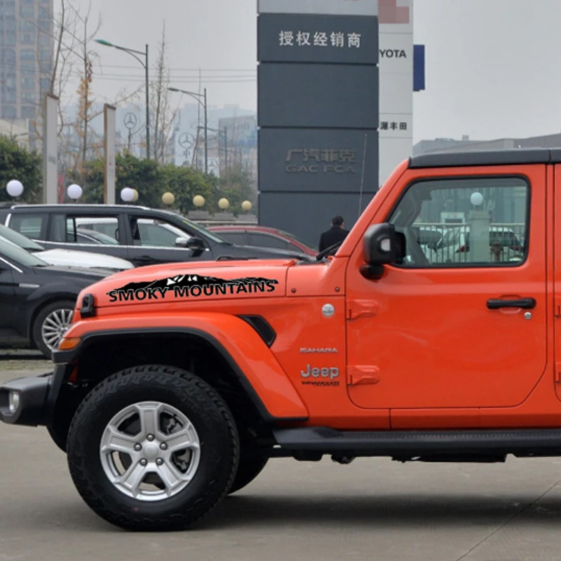 

2 шт., стикер для автомобиля Jeep Wrangler Rubicon