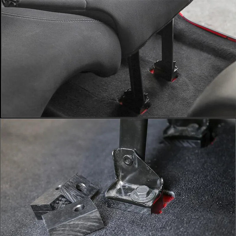 Kit reclinable de asiento trasero para puerta Jeep Wrangler JK JL4 2007-2019 2020 2021, juego de arandelas de pernos de montaje Delrin, piezas de