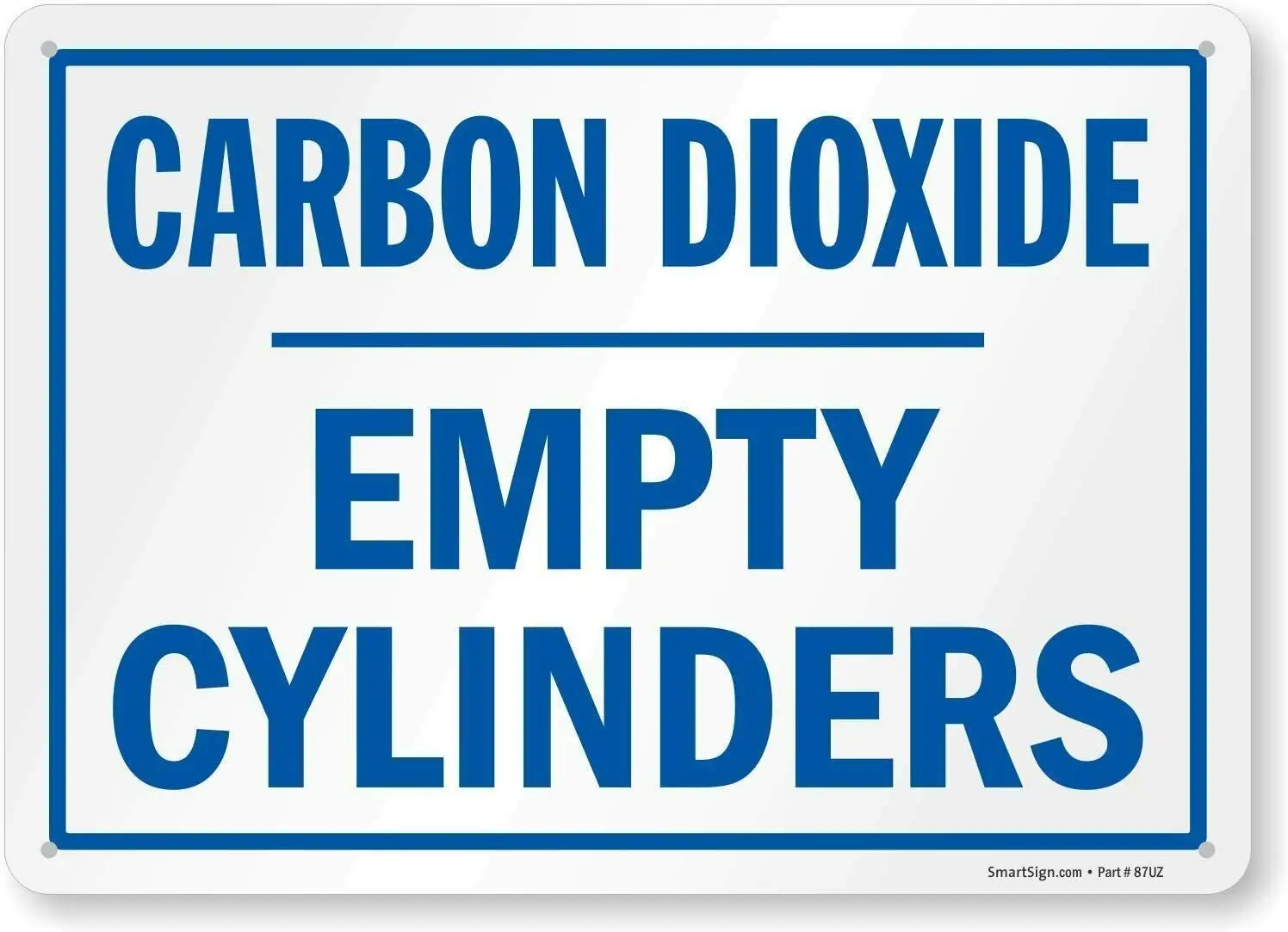 Carbon Dioxide Empty Cylinders Metal Sign,Retro Metal  Poster Retro Wall Home Bar Pub Vintage Cafe Decor, 8x12 Inch