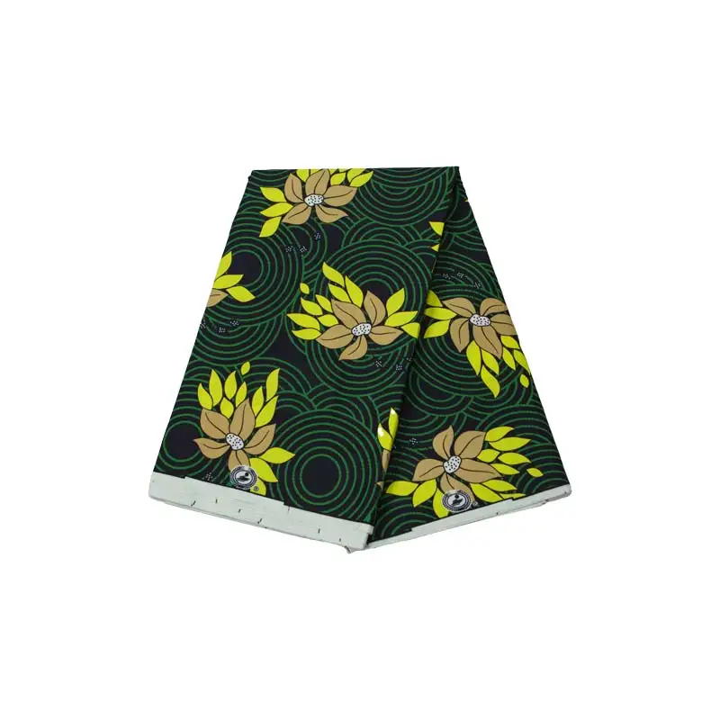 

Ankara Fabric African Real Wax Print 2020 High Quality Flowers Print Guaranteed Veritable Real Wax Soft Polyester Fabric