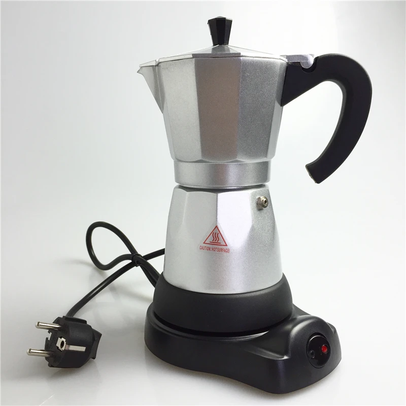 

New electric moka pot electric aluminum coffee machine lazy electric coffee pot