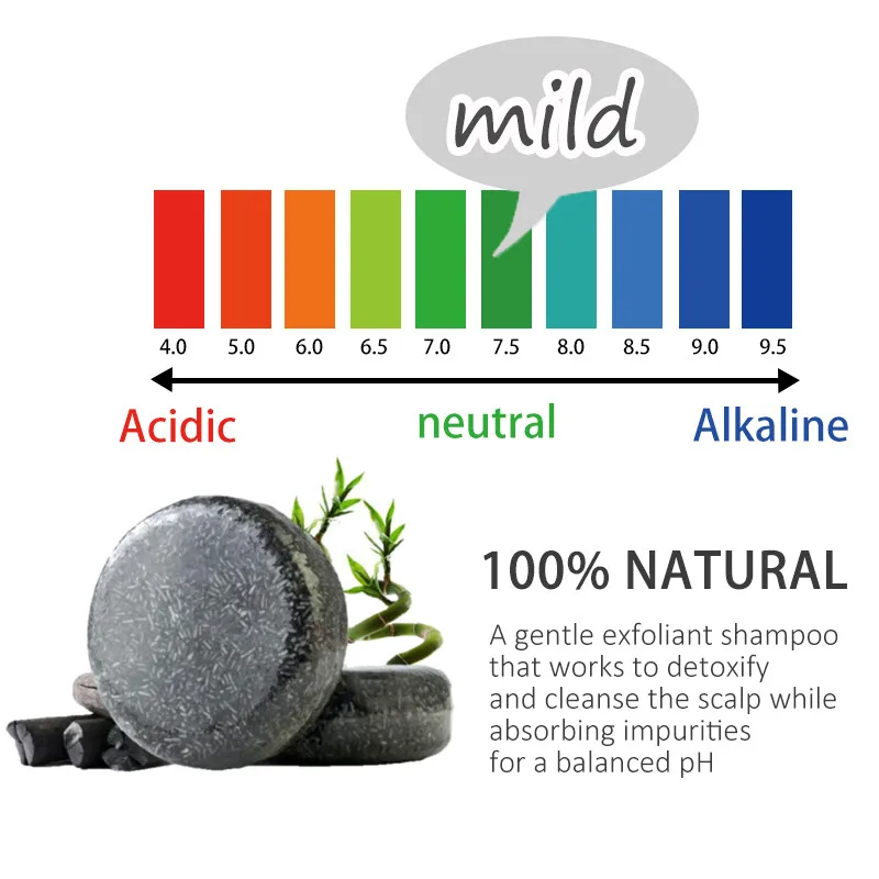 الخيزران الفحم الشامبو للشعر رمادي أبيض لون الشعر صبغ العلاج نظيفة السموم الصابون شامبو للشعر الأسود علاج فروة الرأس الشعر