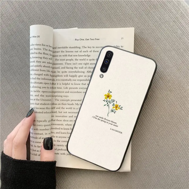 Yinuoda Great Aesthetic Flower art  Phone Case For Samsung Galaxy A7 A50 A70 A40 A20 A30 A8 A6 A8 Plus A9 2018