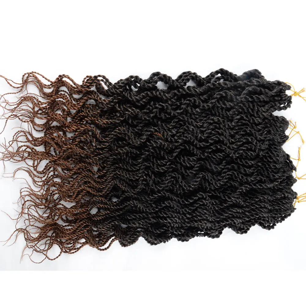 wavy crochet braids senegalese twists 18 inch ombre senegalese twist crochet hair curly ends