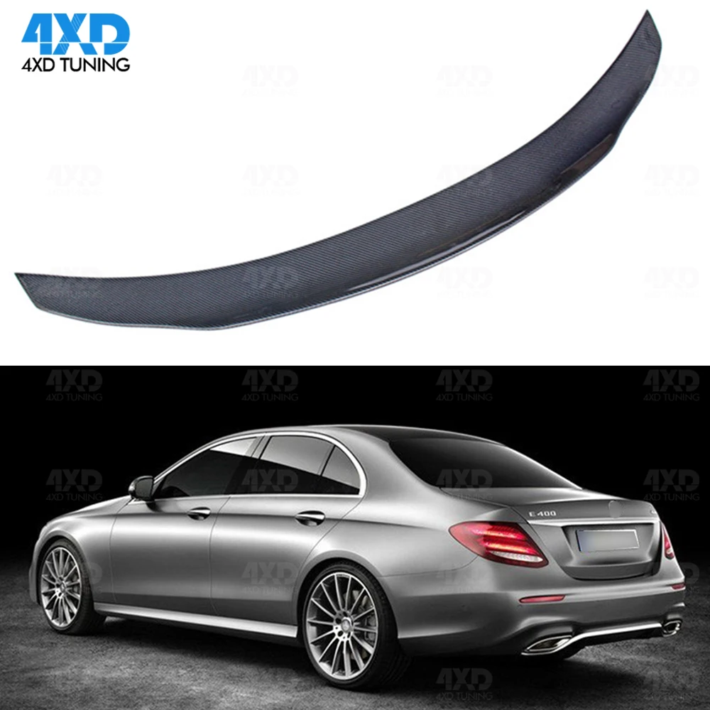 

W213 Carbon Spoiler PSM Style For Mercedes E200 E250 E300 E350 W213 Carbon Fiber Rear Spoiler Trunk Wing Sedan 2016 2017 2018+