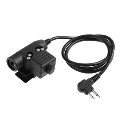 Nieuwe U94 Ptt Kabel Plug Militaire Adapter Z113 Standaard Versie Voor Walkie Talkie Motorola Kenwood Tyt F8 Baofeng 5r Radio Jacht