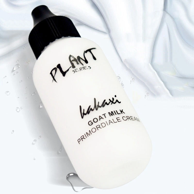 Professional Lazy Face Foundation Goat Milk Cream Whitening Full Coverage Waterproof Makeup Base Brighten Cover Dark Circles