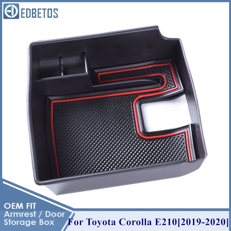 For Toyota Corolla E210 2019 2020 Auto Accessories Car Central Armrest Storage Box Black Auto Container Glove Organizer Case