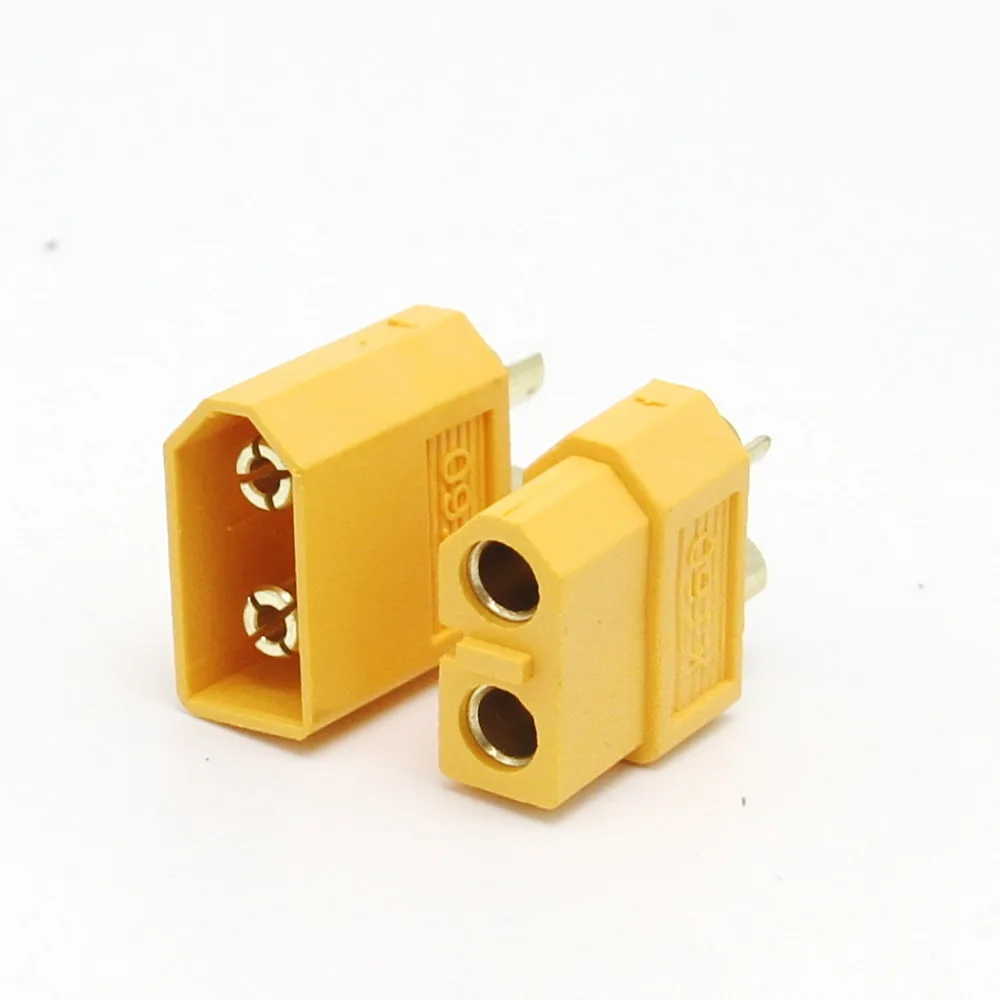 Free shipping High quality Gold Plated XT60 Connector Plug And Socket 100pcs/lot