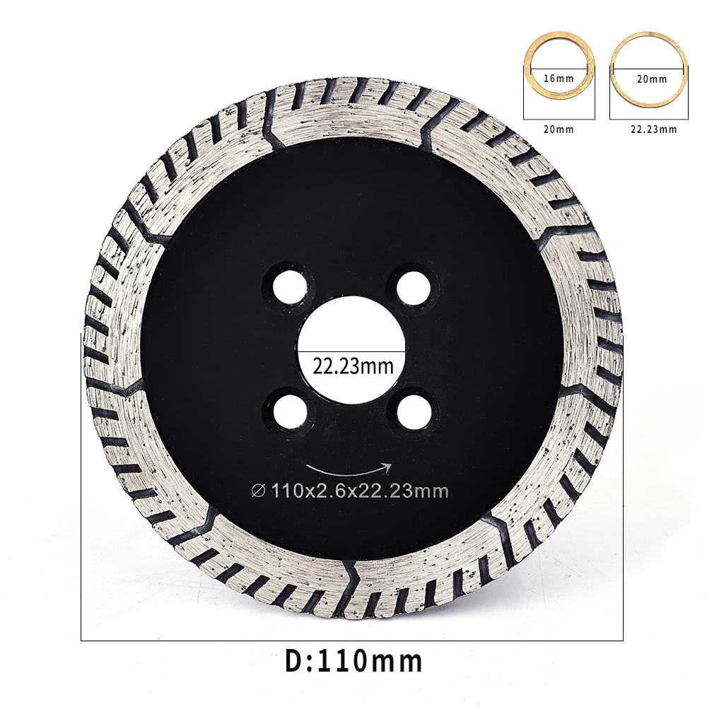 Dia 75/110/125/150mm Diamond Turbo Saw Blade Granite Diamond Blade For Cutting And Grinding Granite Marble Ceramic Tile