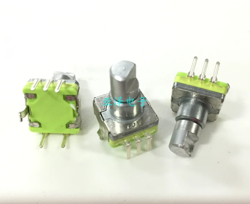 Ljv high quality ec11 rotary coding switch 30 positioning 15 pulse shaft length 18mm on-board digital potentiometer