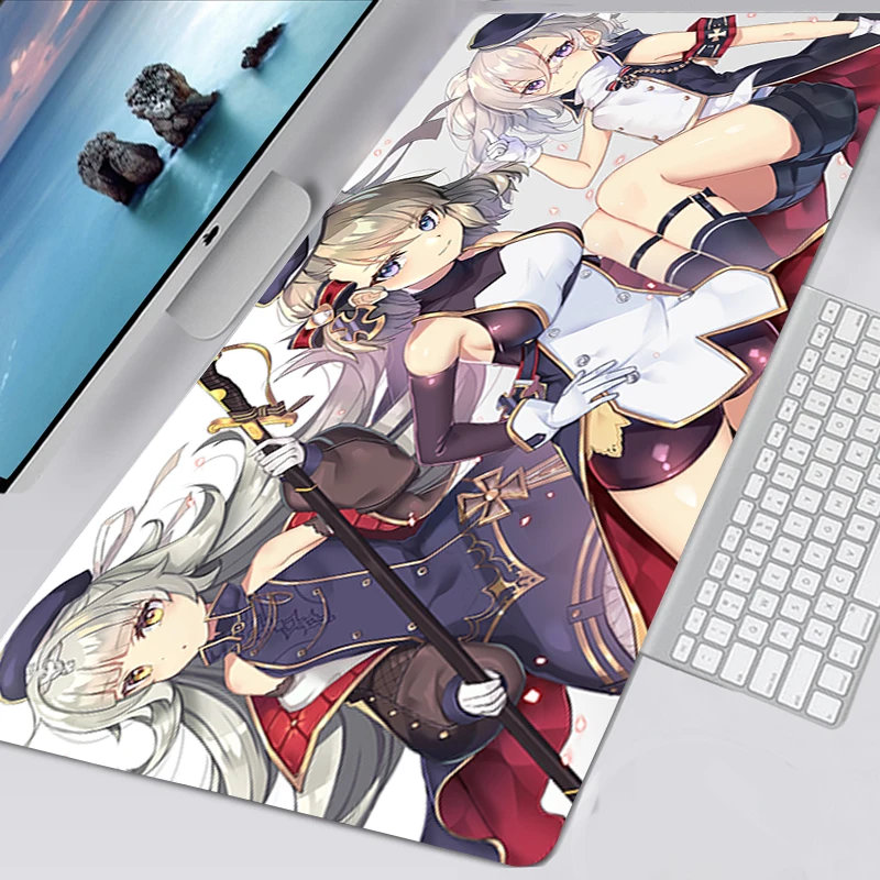 

Mousepad Azur Lane Cute Girl Gaming Accessories Non-slip Mouse Pad Mausepad Tappetino Mouse 90X30cm Keyboard Mat Tapis De Souris