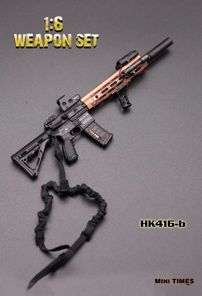 Mini Times Toys 16cm 1/6 Scale Figure accessori per modelli di armi HK416 e M4 Series Gun Model Toys For 12 "Army Solider Action