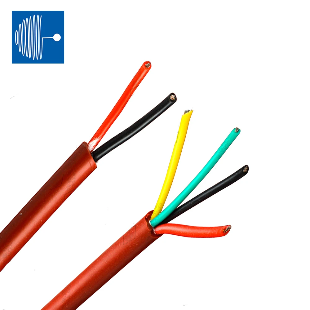 1.SHENGPAI AGR 108 degree 300V Red 2*0.75mm 3*0.75mm 4*0.75mm sheath silicone rubber insulated power cord