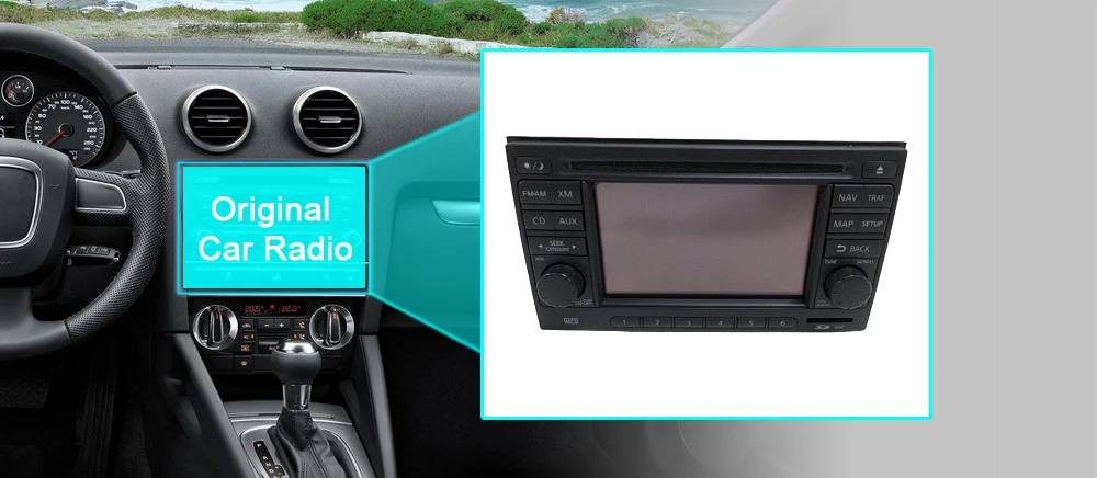 SINOSMART Android GPS für Nissan Juke F15 (2010–2019) mit OEM 7" High-Version-Bildschirm | Unterstützt BOSE, 360-Kamera, CarPlay, Android Auto – Detail 5
