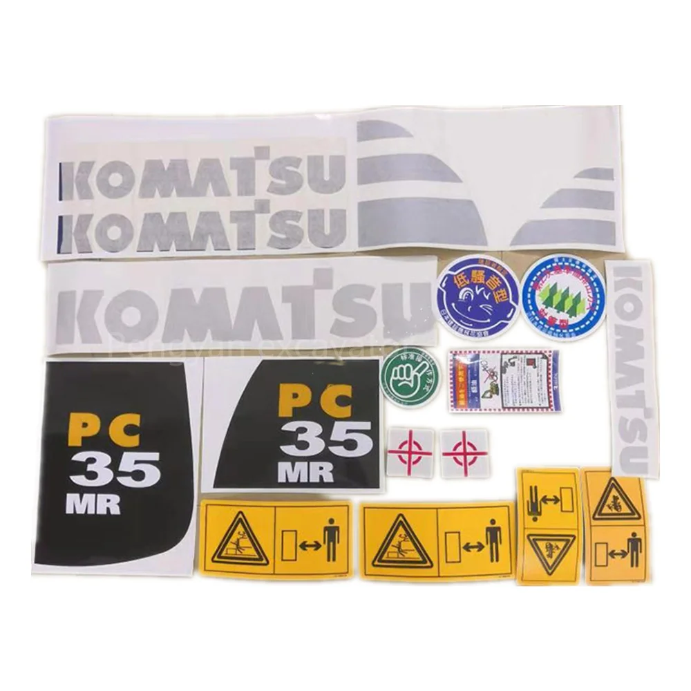 

Для Komatsu PC30 40, 55, 70, 75, 128 228 338 MR US UU, полный автомобильный стандартный комплект деталей, наклейка, предупреждающая наклейка, детали