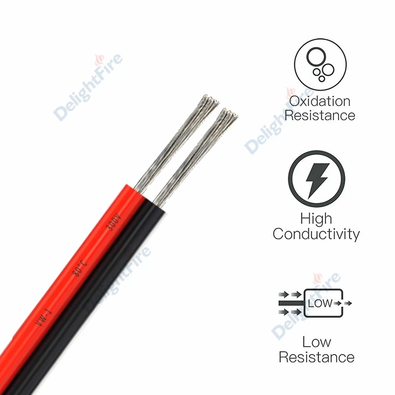 3roll 26AWG 100m UL2468 LED Controller 2pin Electrical PVC Insulation Wire For Led Modules Radios Fan Transformer SM Connector