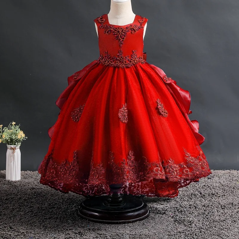 New christmas baby girl dress for girls Gorgeous elegant birthday party dress girl dress Baby girls clothes for Opening Ceremony