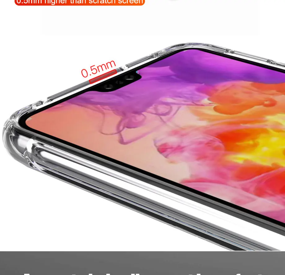 Luxury Soft Case For Huawei P20 P30 Lite Pro Protective Transparent Case Mate 20 30 Lite Honor 20 Lite Pro Silicone Back Cover