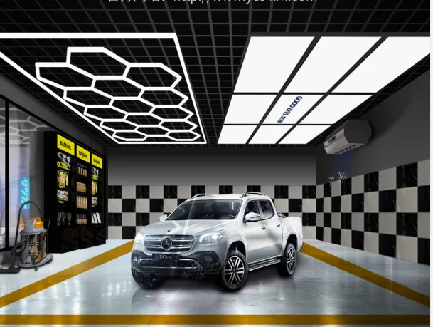 

Popular Home Garage Honeycomb Hexagon Wall Ceiling Led Light Free Shipping