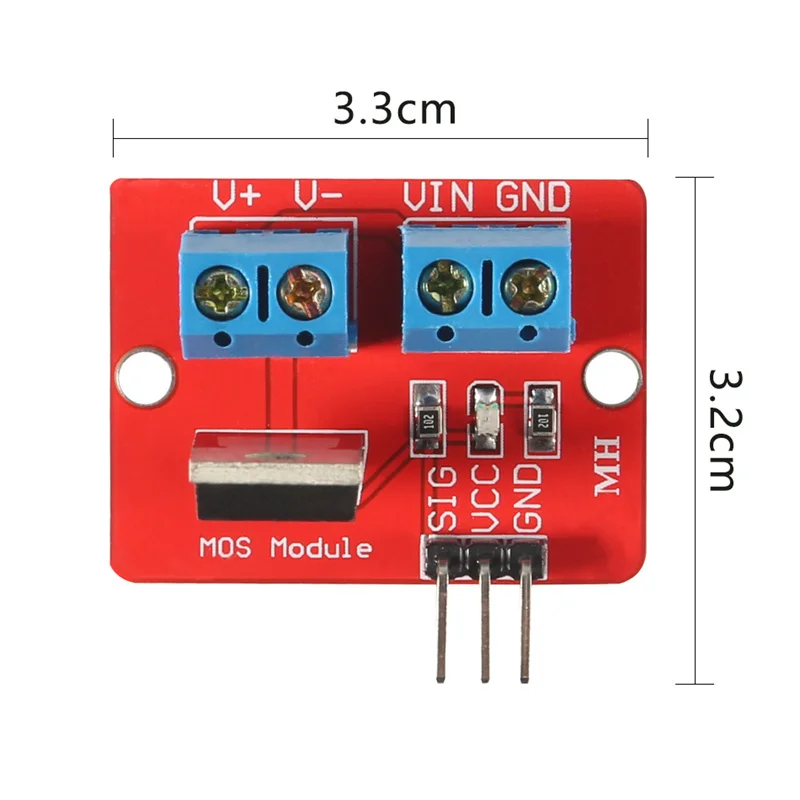 10pcs IRF520 Mosfet Driver Module For Arduino MCU ARM For Raspberry Pi 3.3v-5V IRF520 Power MOS Driver Module PWM Dimming LED