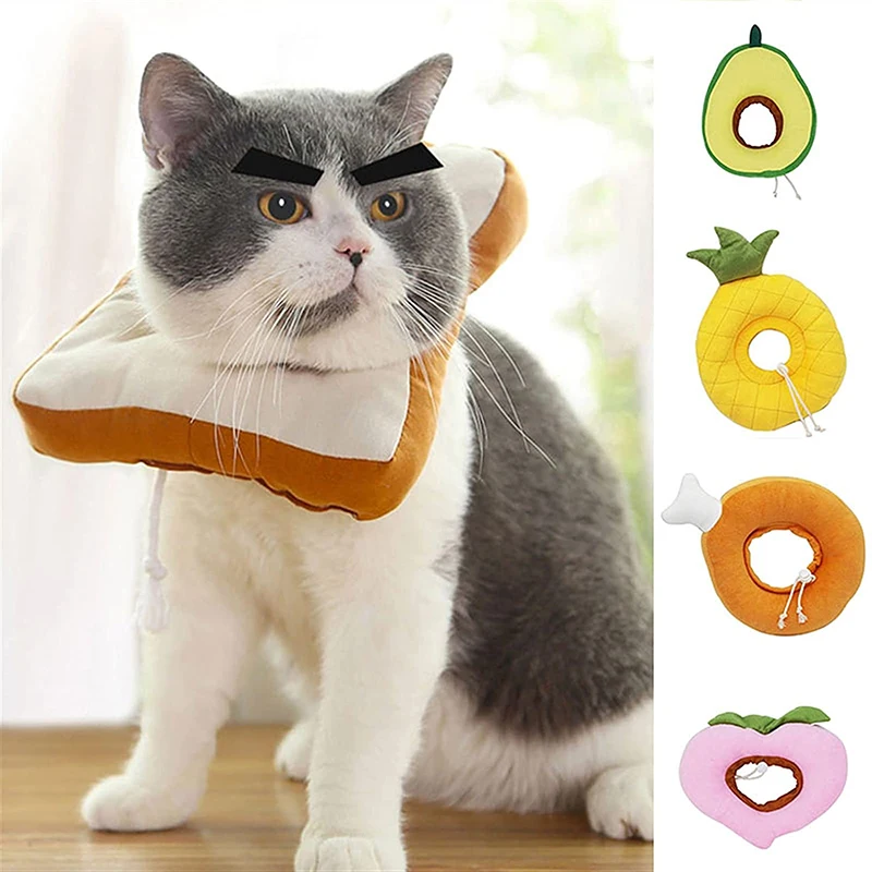 Pet Elizabethan Collar Cat Anti-bite Circle Small Dog Adjustable Protective Neck Cats Puppy Anti-Lick Shame Muzzle Supplies