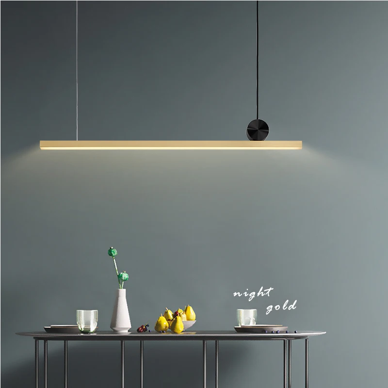 

Nordic Minimalism Pendant Lights Living Room Restaurant Lighting Modern Black and Mental Kitchen Hanging Lights Light Fixtures