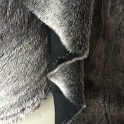 White frosting tip faux plush fur fabric for coat vest Fur collar 170*50cm 2cm long hair plush fur tissu telas