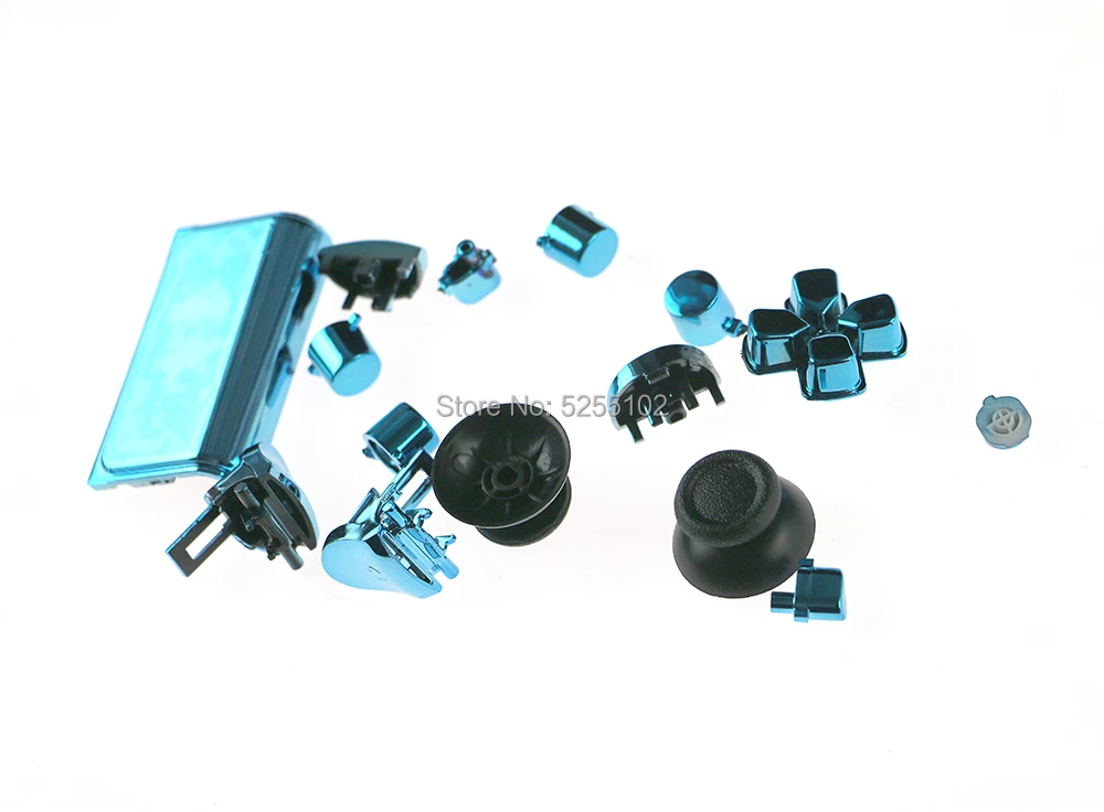 60 مجموعات تصفيح ABXY الزناد زر Dpad L1 R1 L2 R2 الاتجاه مفتاح التناظرية عصا التحكم غطاء لسوني PS4 برو سليم تحكم JDS-040
