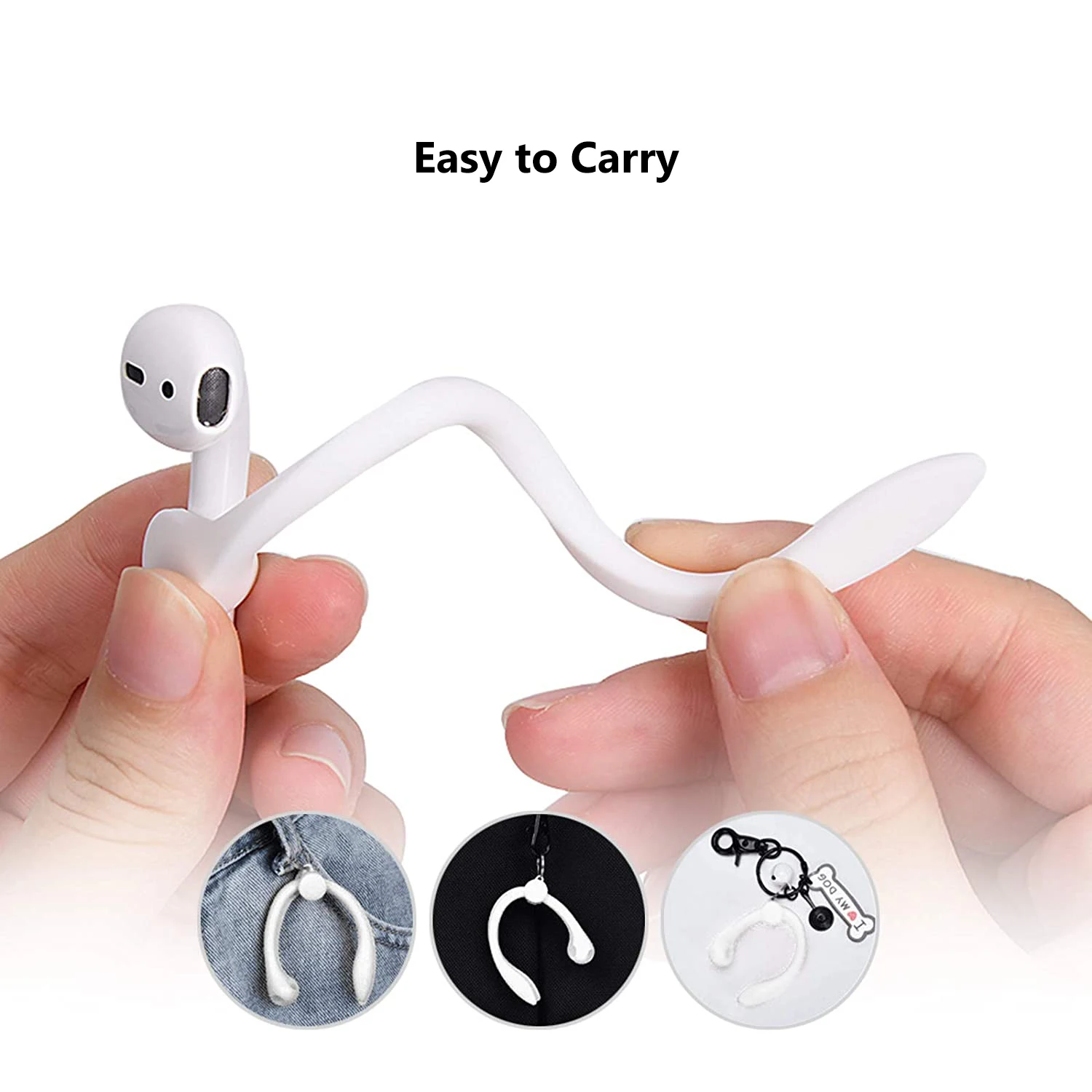 خطاف أذن مريح متوافق مع أجهزة Apple AirPods 3 1 2 و AirPods Pro ، خطاف أذن رياضي لأجهزة Air Pods Pro 3 ملحقات