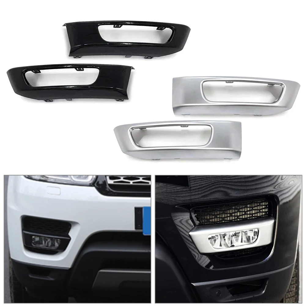 

2x Front Bumper Fog Light Lamp Cover ABS Car Styling Trim For Land Rover Range Rover Sport 2014 2015 2016 2017 L494 Black/Silver